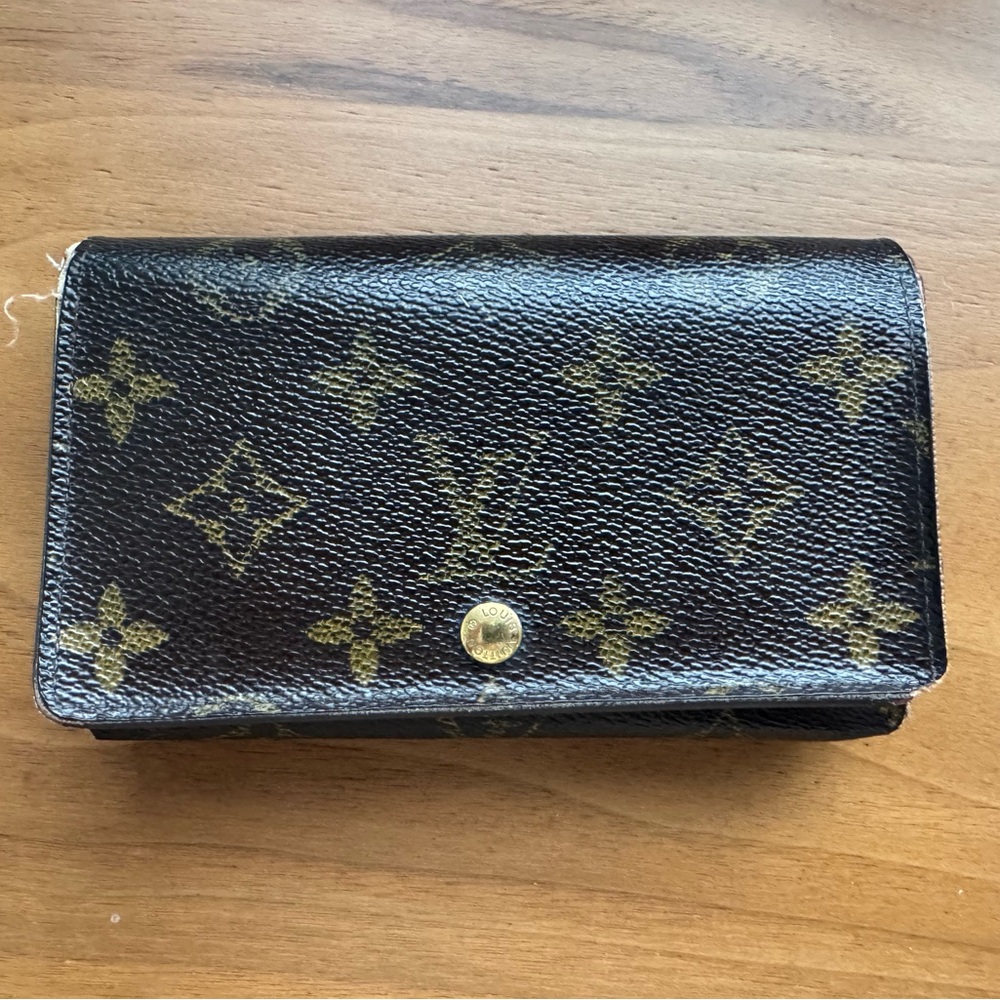 Louis Vuitton Brown and Gold Monogram Wallet